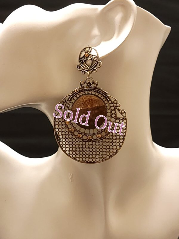 画像1: エジプト製ピアス　No,25