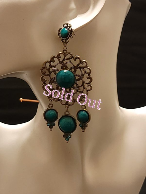 画像1: エジプト製ピアス　No,11