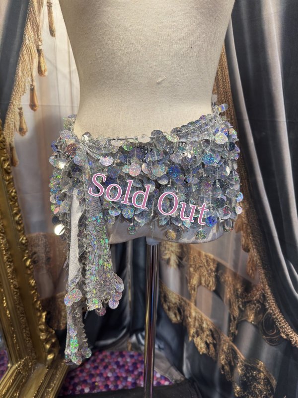 画像1: エジプト製ヒップスカーフ　no.2