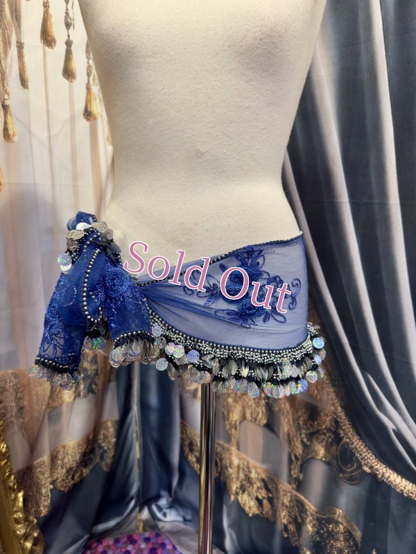 画像1: エジプト製ヒップスカーフ　no.29