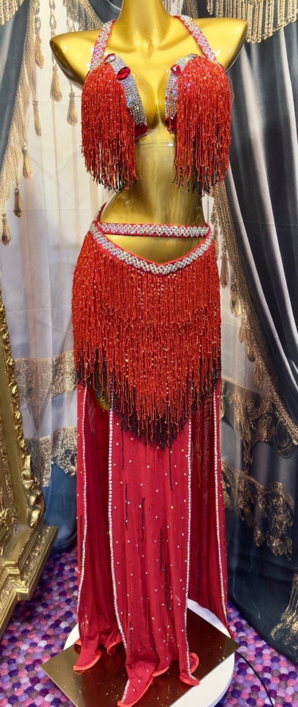 画像1: Randa style(ランダスタイル) フリンジレッド