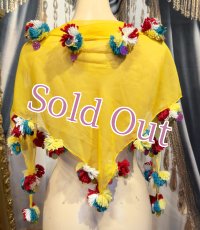 ポンポンコインMIXヘッドスカーフ no.8