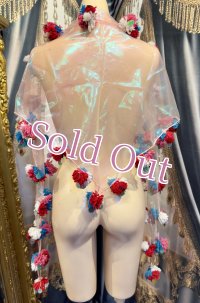 ポンポンコインMIXヘッドスカーフ no.6