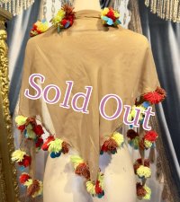 ポンポンコインMIXヘッドスカーフ no.10