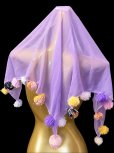 画像1: ポンポン付きスカーフ (1)