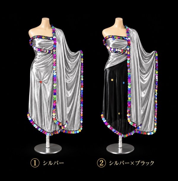画像1: ミラーヤベール（Miraya)　シルバー×マルチコイン