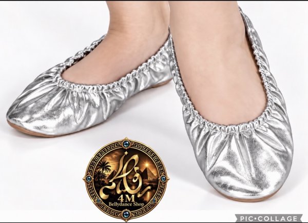 画像1: ダンスシューズ silver