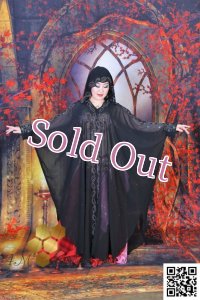 Abaya(アバヤ)　フード付きブラック