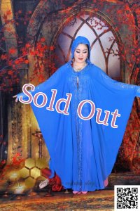 Abaya(アバヤ)  フード付きライトブルー