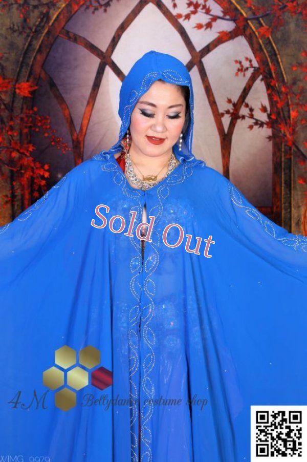 画像2: Abaya(アバヤ)  フード付きライトブルー