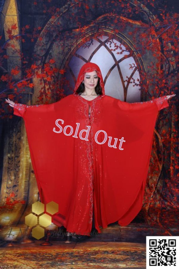 画像3: Abaya(アバヤ) フード付きレッド