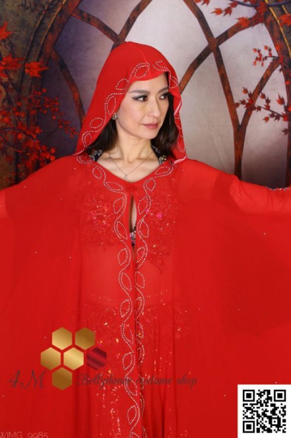画像4: Abaya(アバヤ) フード付きレッド