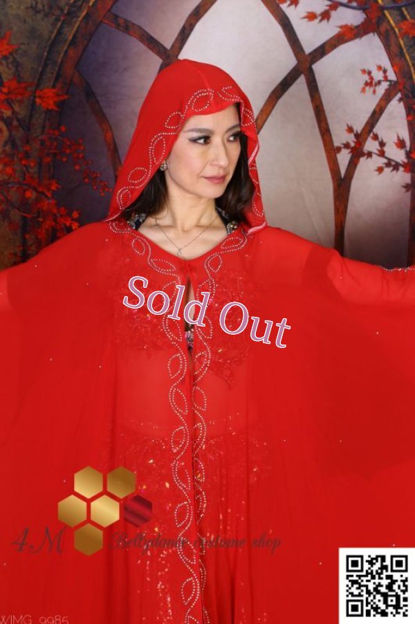 画像4: Abaya(アバヤ) フード付きレッド