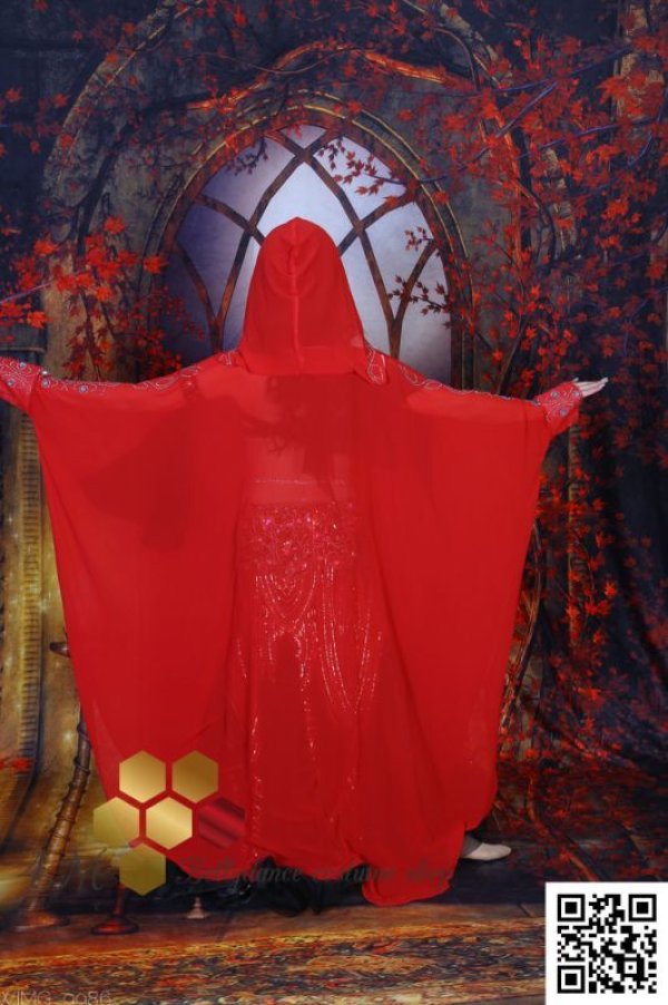 画像5: Abaya(アバヤ) フード付きレッド
