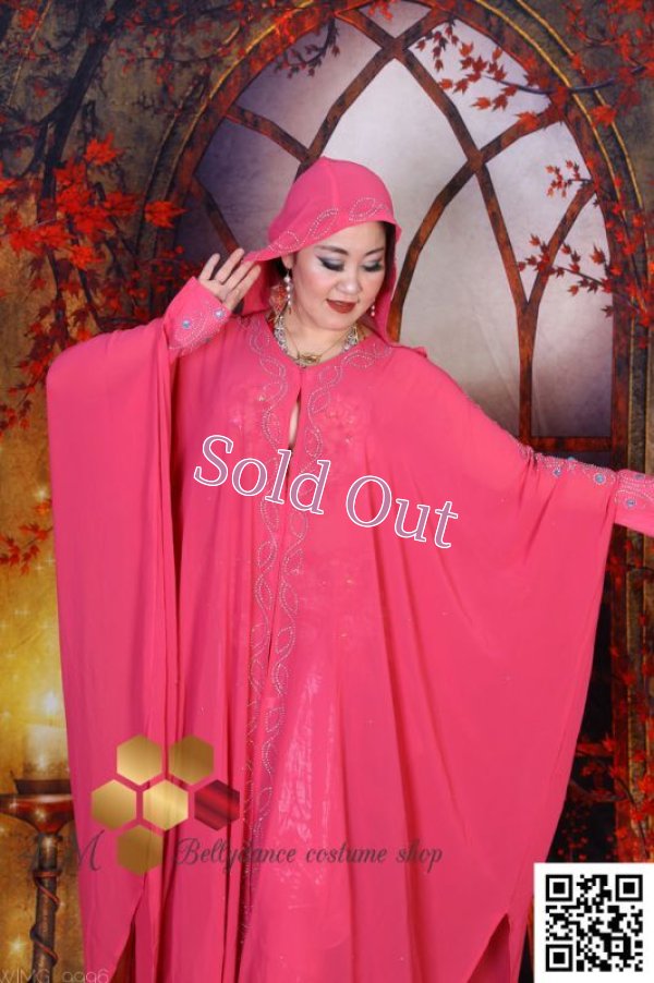 画像2: Abaya(アバヤ)　フード付きピンク