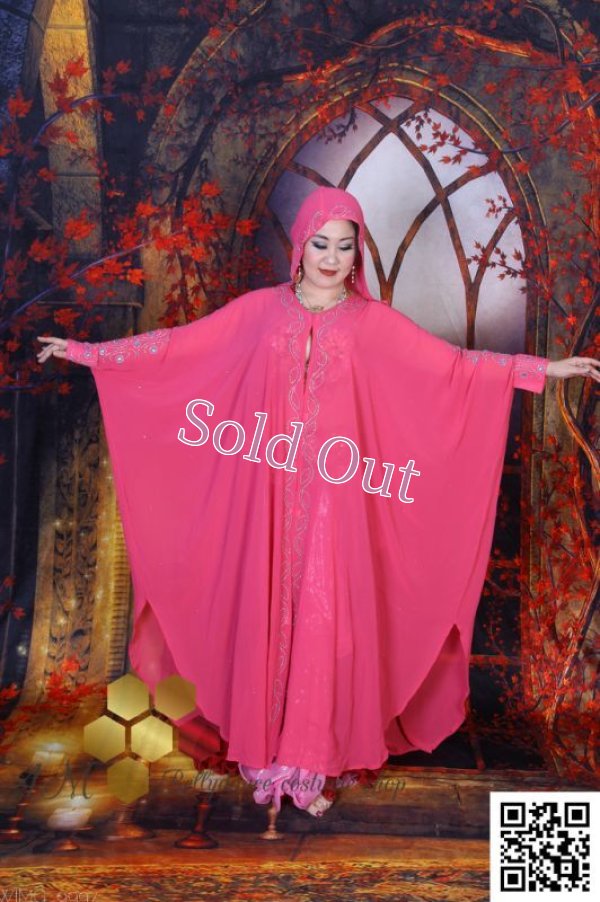 画像3: Abaya(アバヤ)　フード付きピンク