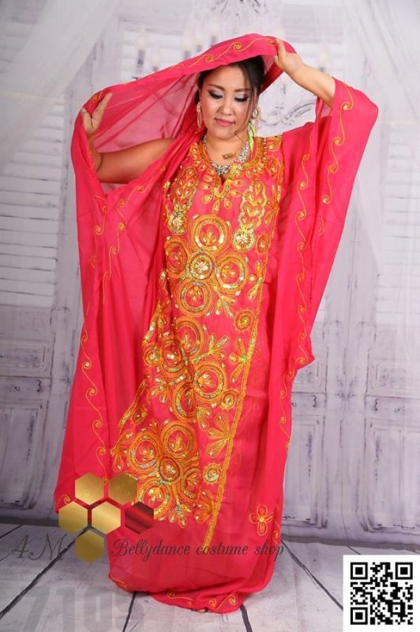 画像3: ハリージ(Khaleej) 　丸刺繍　フーシャピンク