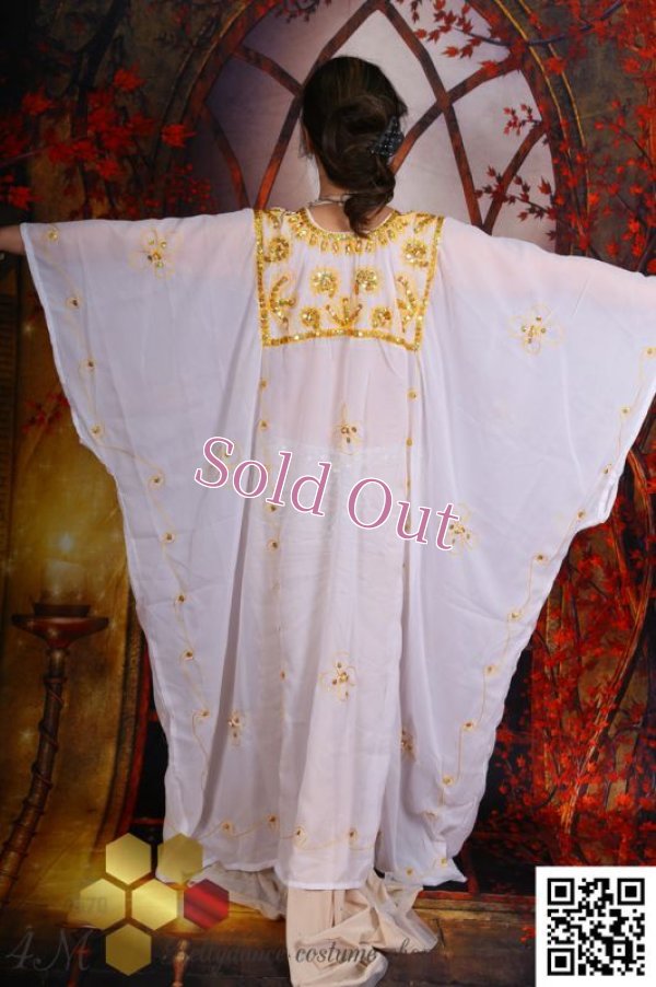 画像3: ハリージ(Khaleej) 　クジャク刺繡　ホワイト