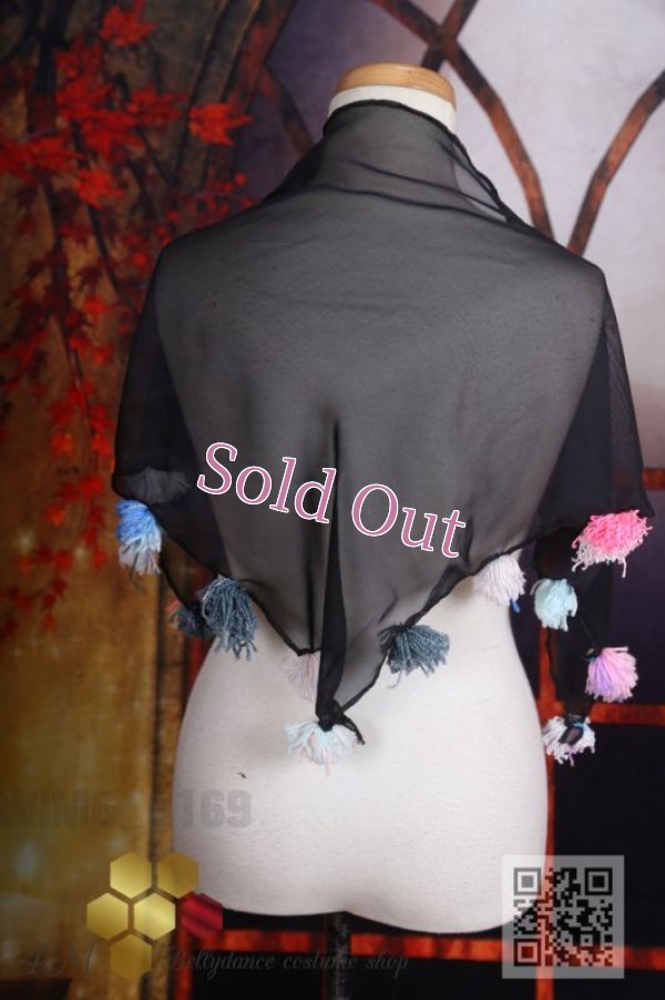 画像4: ポンポン付きスカーフ 