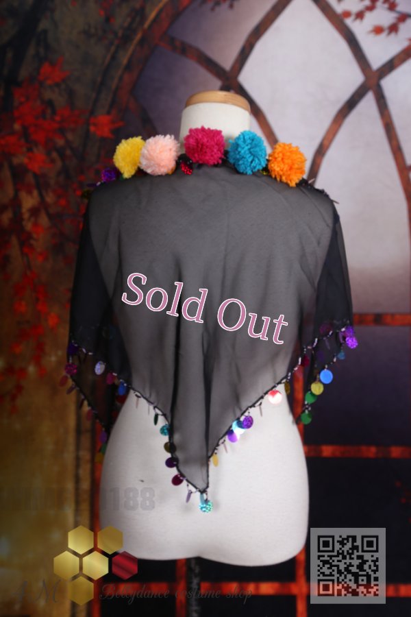 画像6: ポンポン付きスカーフ 