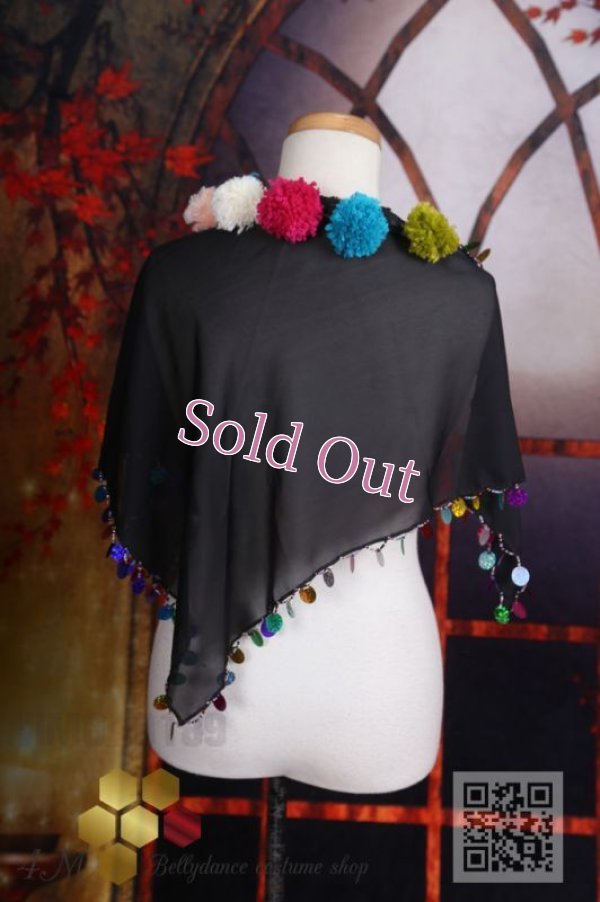 画像4: ポンポン付きスカーフ 