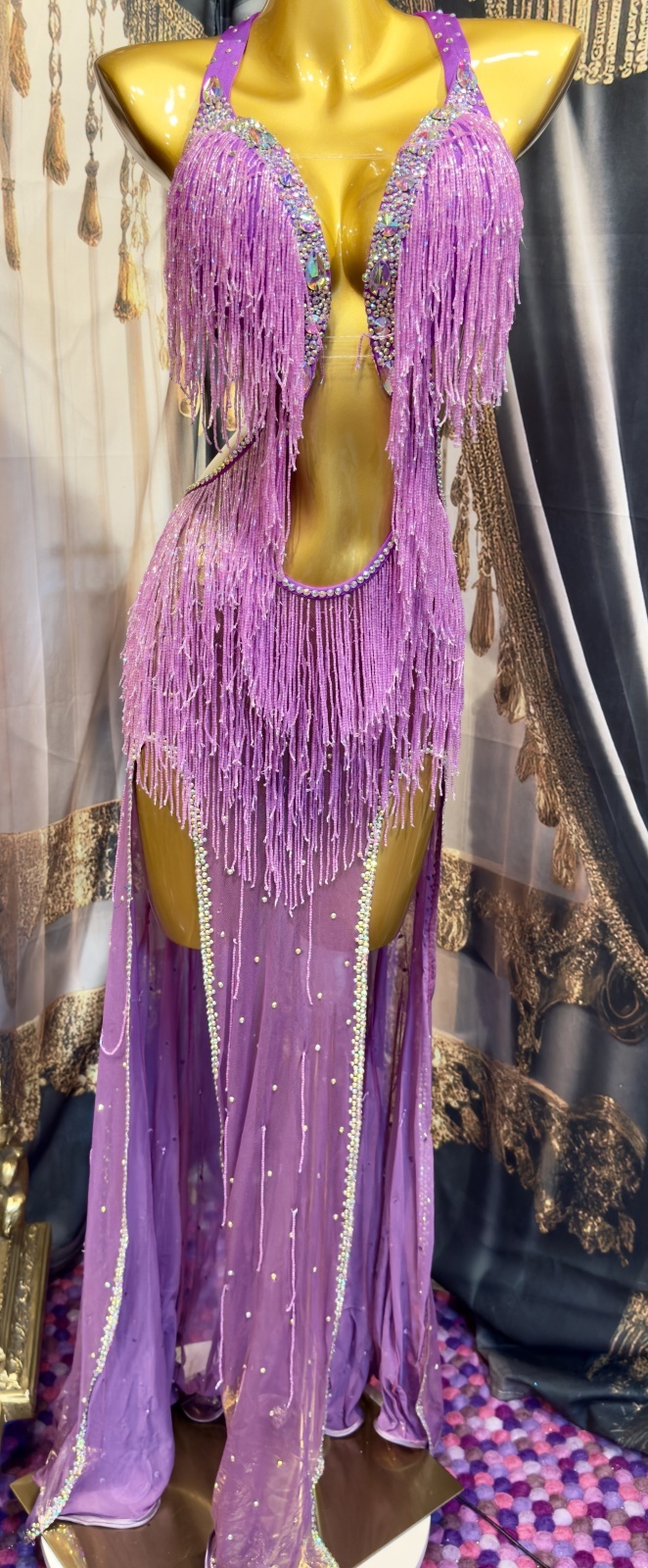 Randa style(ランダスタイル) フリンジピンクパープル