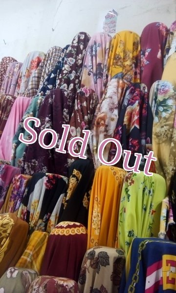 画像19: 花柄ファラーヒガラベーヤ(ポンポンスカーフ付き (19)