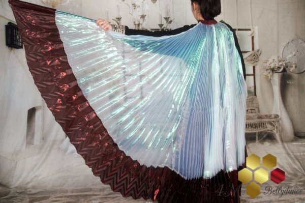 画像2: イシスウィング19 オーロラ×ワインレッド (2)