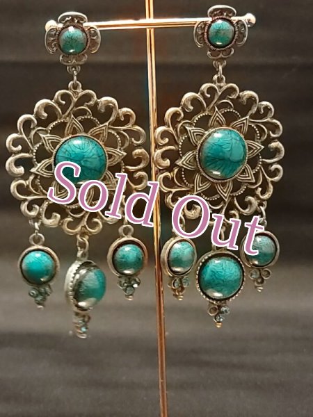 画像2: エジプト製ピアス　No,11 (2)