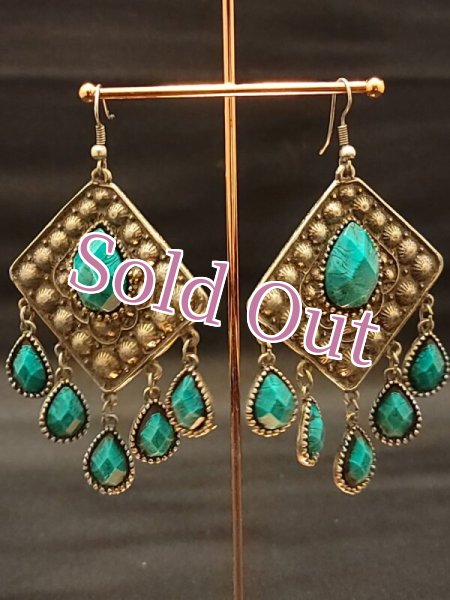 画像2: エジプト製ピアス　No,22 (2)