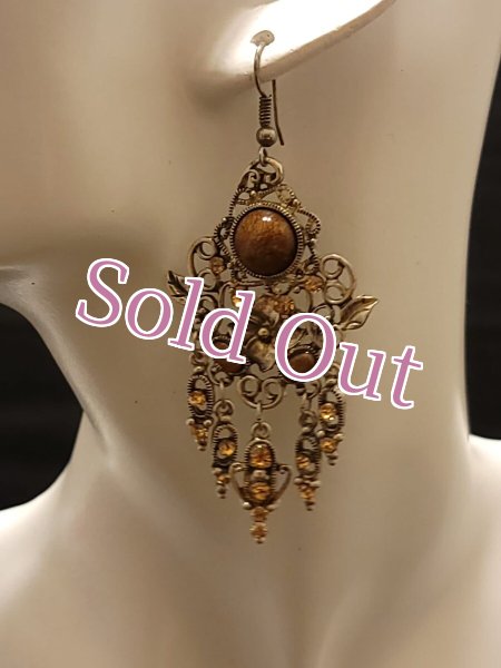 画像1: エジプト製ピアス　No,20 (1)