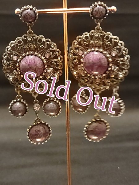 画像2: エジプト製ピアス　No,19 (2)