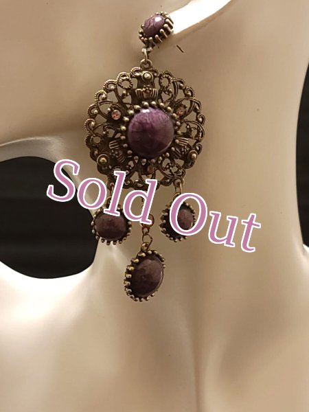 画像1: エジプト製ピアス　No,19 (1)