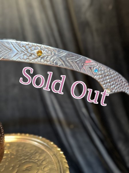 画像4: ベリーダンスソード　フィッシュシルバーストーン付 (4)