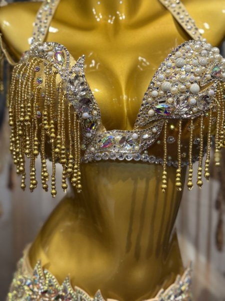 画像2: Aziza（アジーザ）ブラベルト(ゴールドパール)  (2)