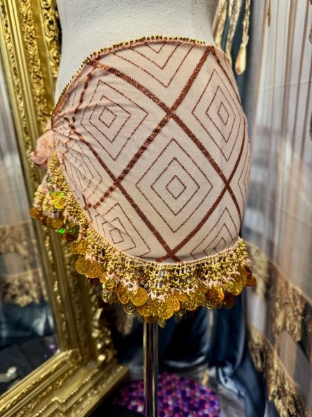 画像2: エジプト製ヒップスカーフ no.15 (2)