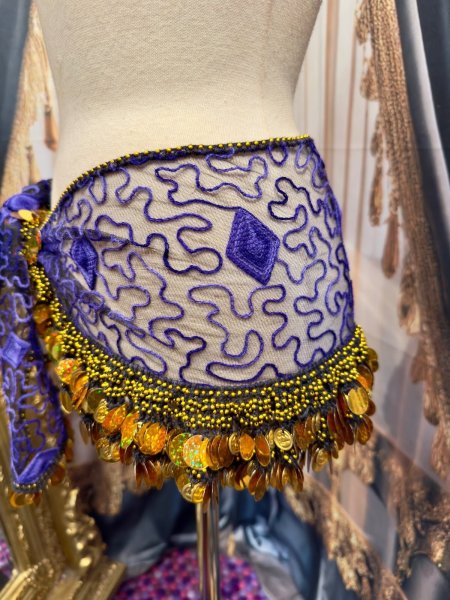 画像2: エジプト製ヒップスカーフ no.17 (2)