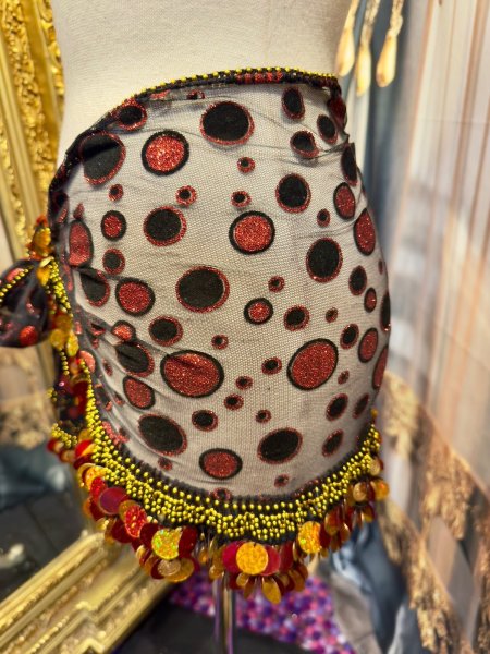 画像2: エジプト製ヒップスカーフ no.20 (2)