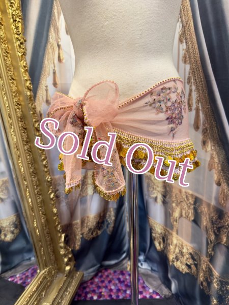 画像1: エジプト製ヒップスカーフ　no.4 (1)