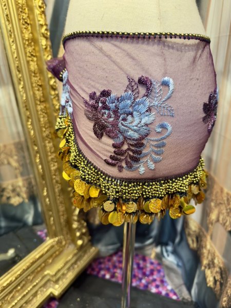 画像2: エジプト製ヒップスカーフ no.22 (2)