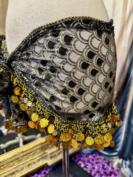 画像2: エジプト製ヒップスカーフ no.7 (2)