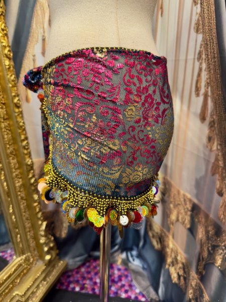 画像2: エジプト製ヒップスカーフ no.27 (2)