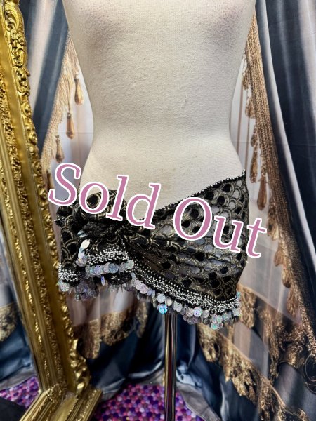 画像1: エジプト製ヒップスカーフ　no.6 (1)