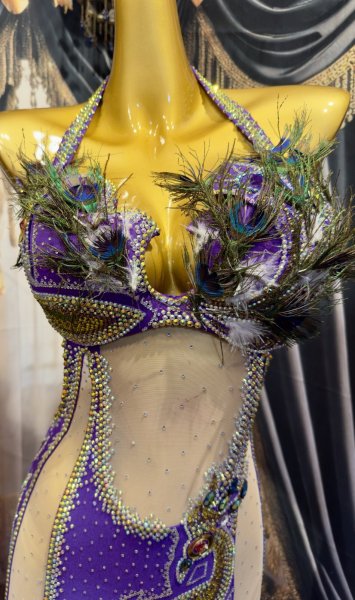 画像2: Randa style(ランダスタイル) パープル孔雀 (2)