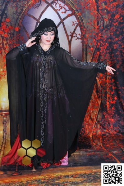 画像2: Abaya(アバヤ)　フード付きブラック (2)