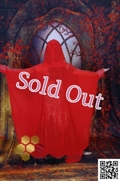 画像5: Abaya(アバヤ) フード付きレッド (5)