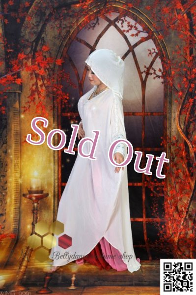 画像3: Abaya(アバヤ)  フード付きホワイト (3)