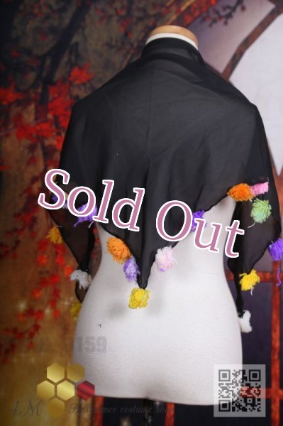 画像6: ポンポン付きスカーフ  (6)