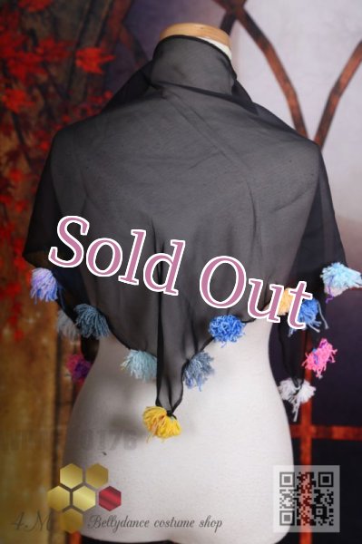 画像3: ポンポン付きスカーフ  (3)