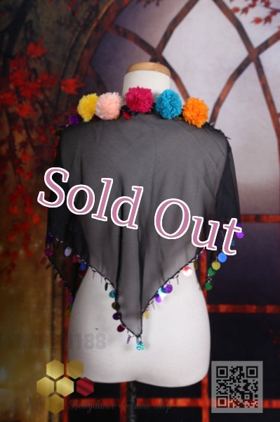 画像6: ポンポン付きスカーフ  (6)